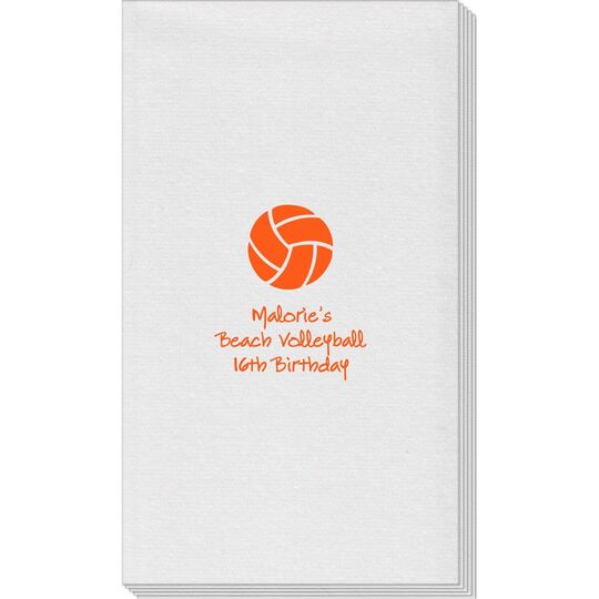 Volleyball Linen Like Guest Towels